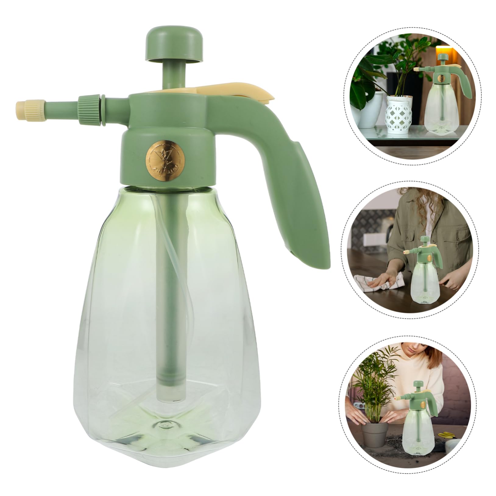 Sosoport 2pezzi Spruzzino Per Piante Bottiglia Spray Trasparente Per Irrigazione Di Fiori e Succulente Design Retro e Stile Elegante Per Giardinaggio e Uso Domestico