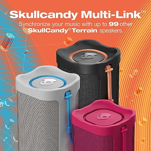 Skullcandy Terrain XL Wireless Bluetooth Speaker - IPX7 Waterproof Portable Speaker, 18 Hour Battery, Nylon Wrist Wrap, True Wireless Stereo (Navy) by Skullcandy - Image 6