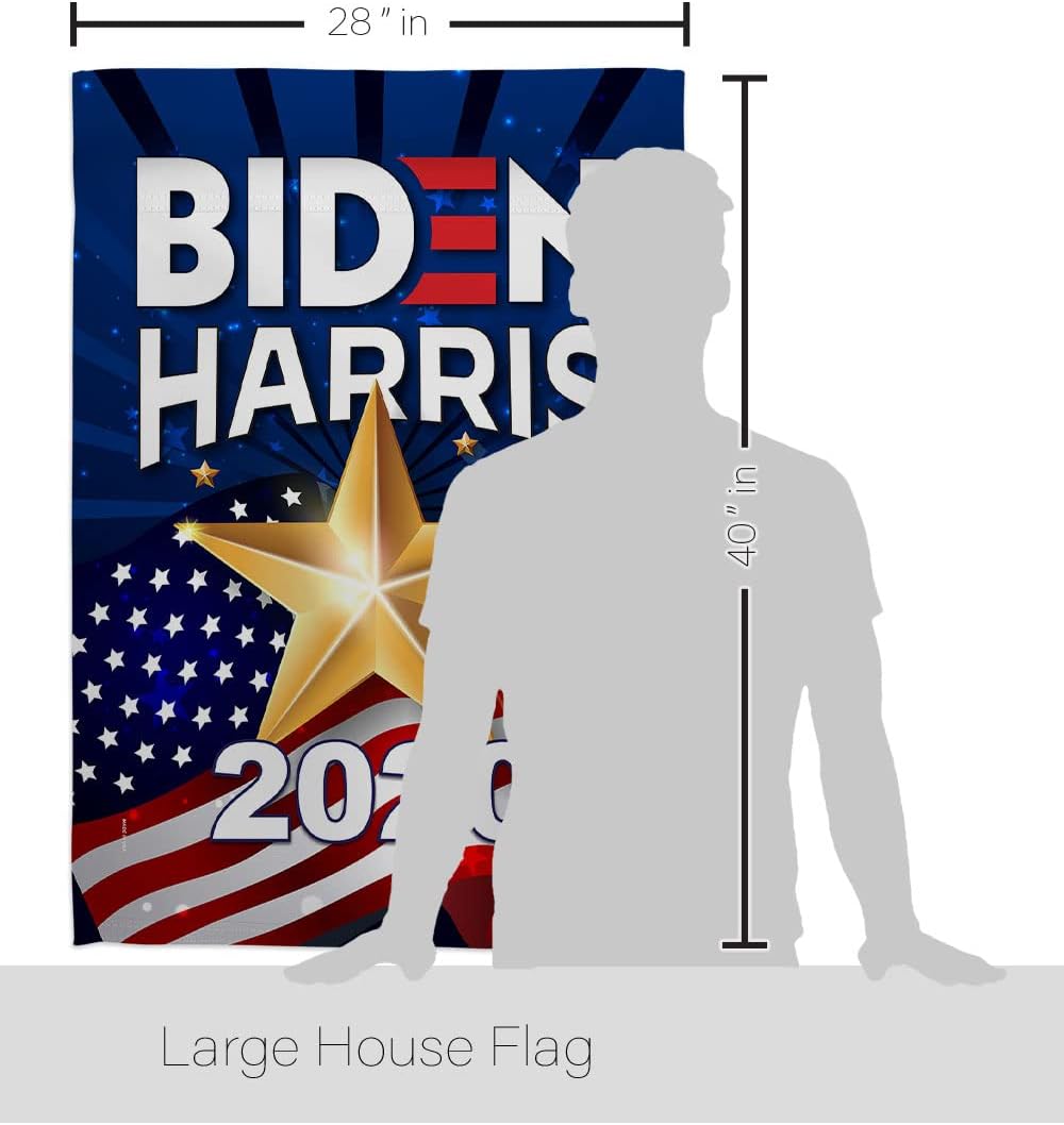 Biden Harris Flag 2020 Vote President Eagle Set Patriotic Democrat Republican Tea Party United State American Election Banner Small Garden Yard Gift Double-Sided, House Flag 28" x 40", Thick Fabric