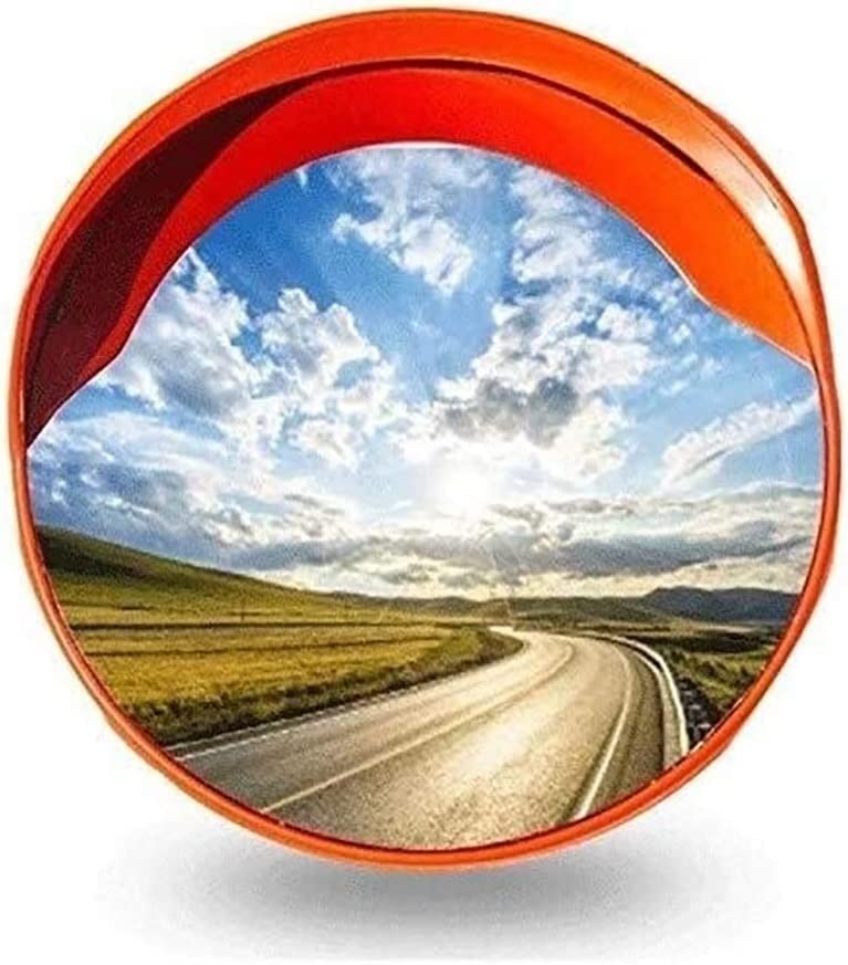 Safety Mirror Convex Mirror, Corner Mirror Blind Spot Panoramic Mirror Monitoring Mirror, Garage, Mountainous Area(80cm)