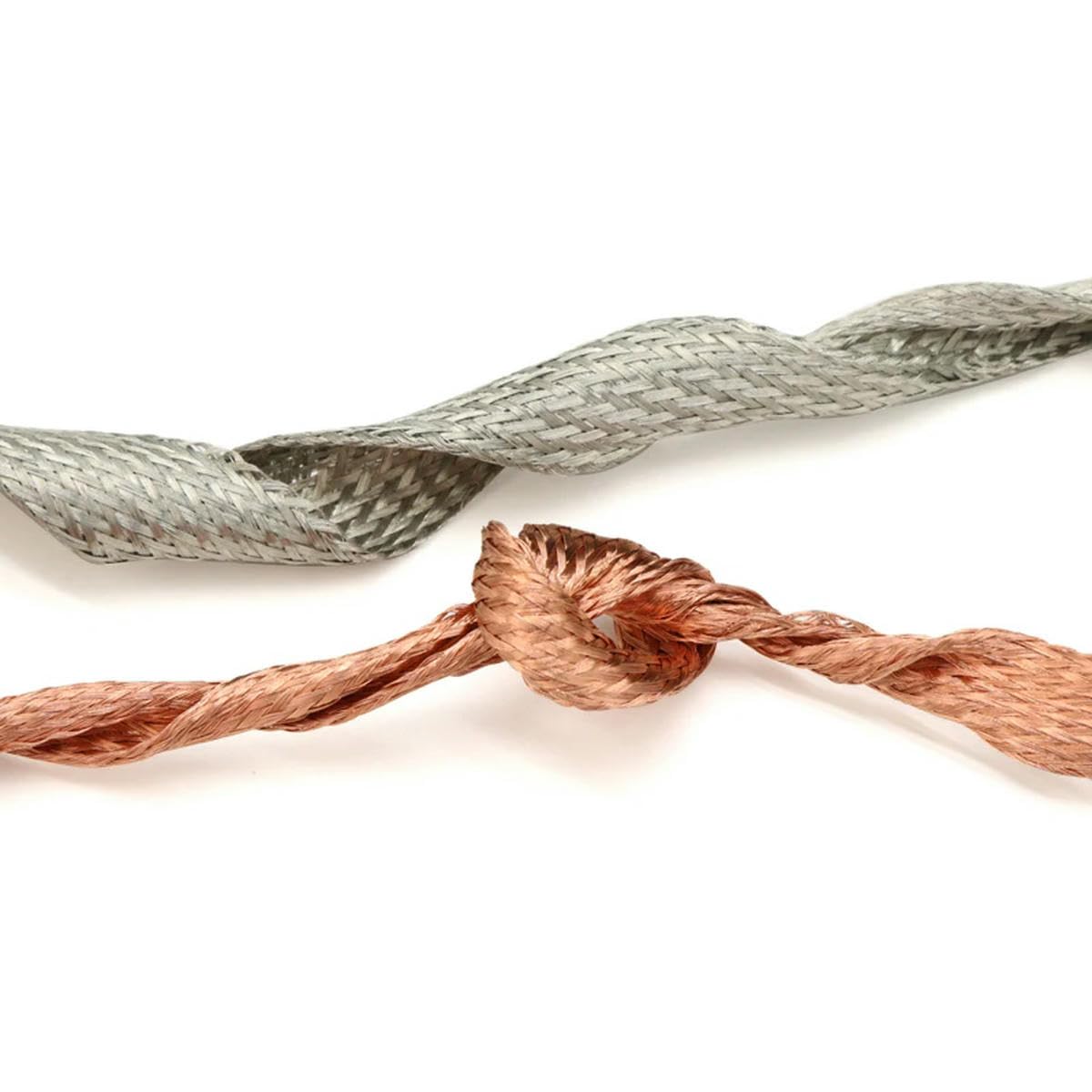 1/2/5 m Manchon tressé en cuivre étamé Largeur de placage 2~28 mm câble de Signal de Blindage Extensible Gaine métallique blindée - cuivre-Largeur 16 mm-5 mètres