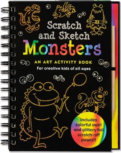 Monsters: An Art Activity Book for Creative Kids of All Ages (Scratch and Sketch) Hardcover-spiral – 1 May 2013