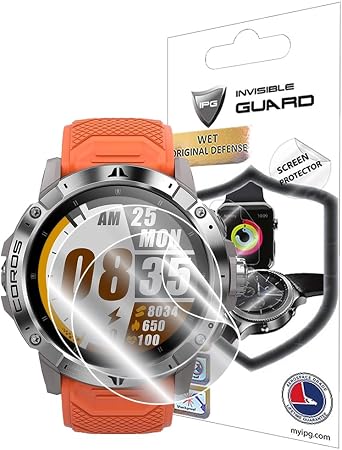 IPG for COROS Vertix 2 Smart Watch Hydrogel Screen Protector (2 Units) Invisible HD Clear Film Anti Scratch Guard-Smooth/Self-Healing/Bubble for Vertix2