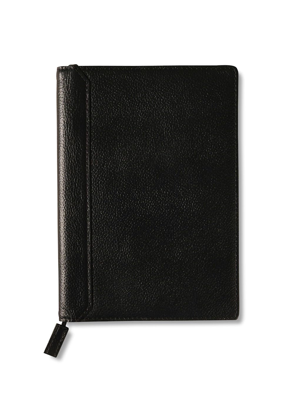 LIB Note Cover A5 Water-Repellent Original Leather Cowhide Leather Pen Holder 2 Pockets Bookmark String (Hole Black) : Office Products