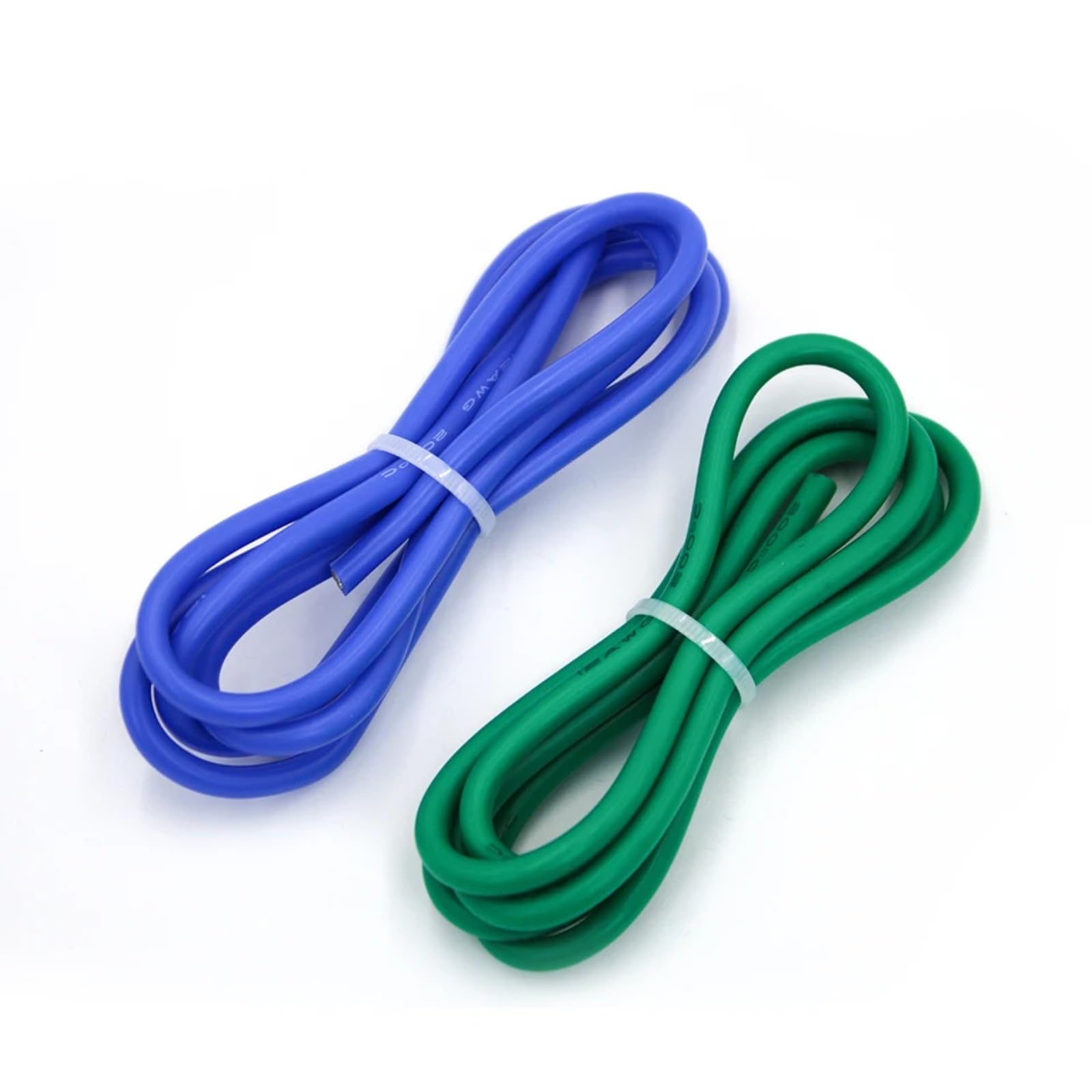 Cavi elettrici 2meter wire silicone 12 14 16 18 20 22 24 26 28 30 AWG 1 M red and 1m black color cable(Blue-green; 2m; 11 AWG)
