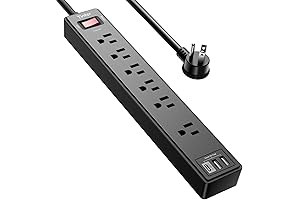 Yintar 6Ft Power Strip Surge Protector