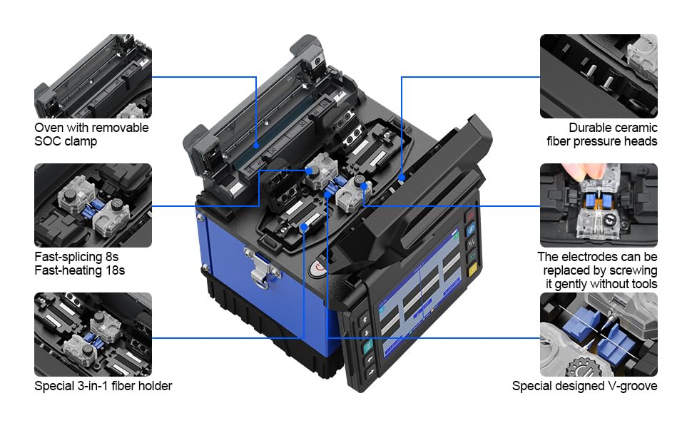 Internal components of ORIENTEK T49 Fusion Splicer