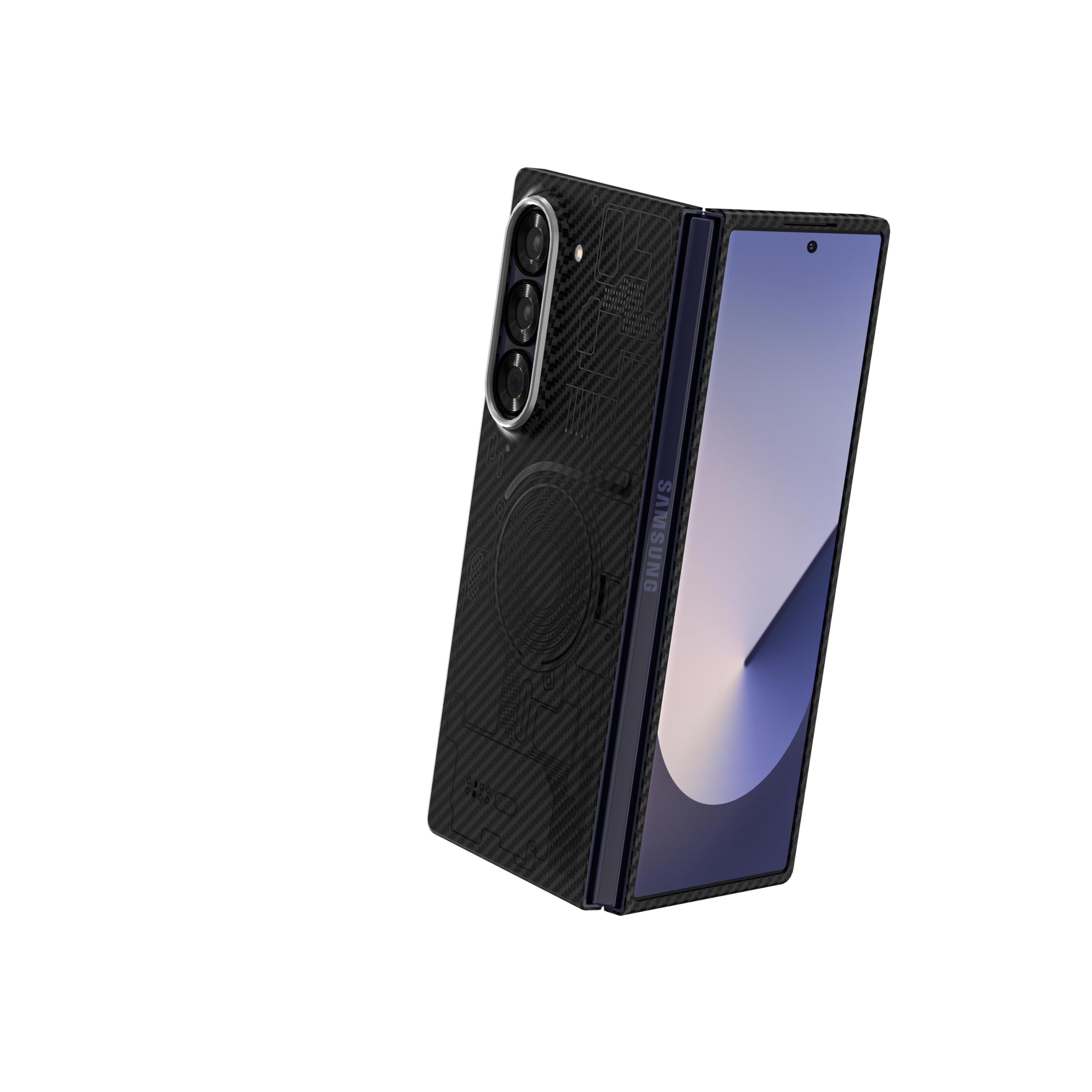 Star Craftune Sliva Real Carbon Fiber Case for Samsung Galaxy Z Fold6 5G, Sturdy Durable Carbon 0.5 mm Thin Phone Cover for Galaxy Z Fold 6 Aramid Fiber Skin Case with Drop Protection (Black) (B0DHNJZPJX) Amazon Price History, Amazon Price Tracker