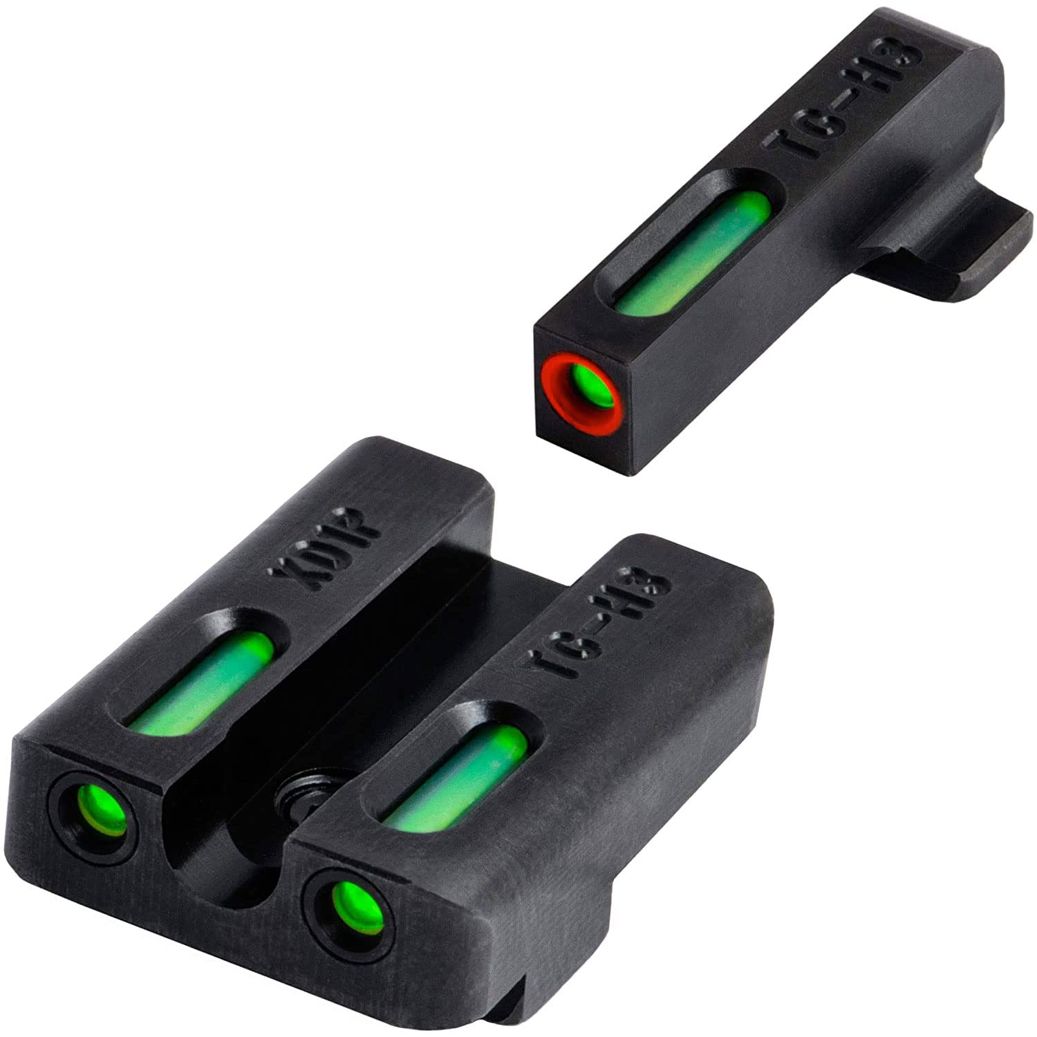 Truglo TFX PRO Handgun Sight, Glowing Shock Proof Tritium and Fiber Optic Night Sight for Handguns, Compact, Durable, and Snag Free Sight