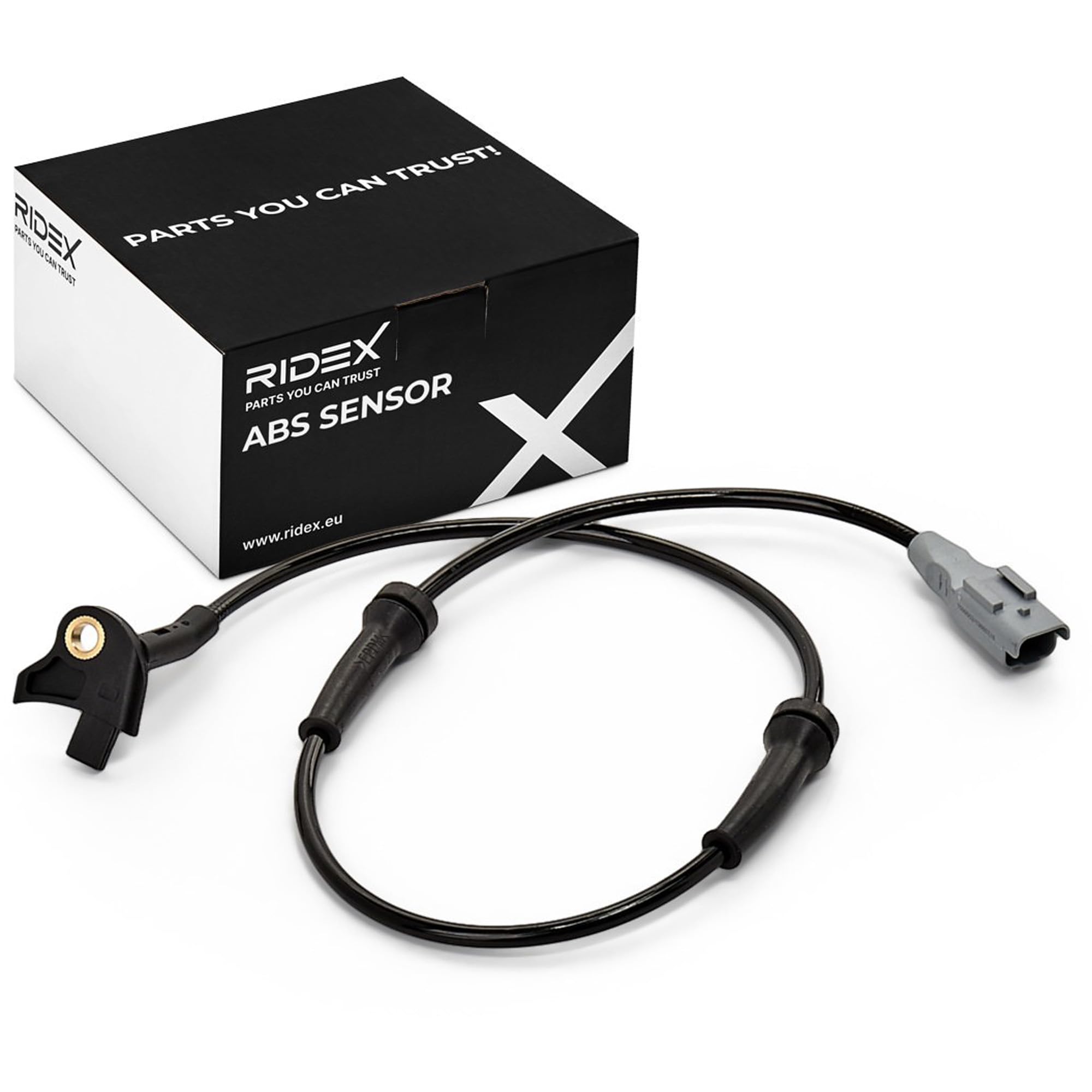 RIDEX 412W0731 Capteur ABS Avant des deux côtés de l'Avant avec câble Compatible avec CITROËN Berlingo II B9