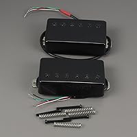 Vista 24 de FLEOR Humbucker Pickup - Juego de guitarra de cerámica con cuello y pastilla de puente Golden Fit LP Style guitarra eléctrica