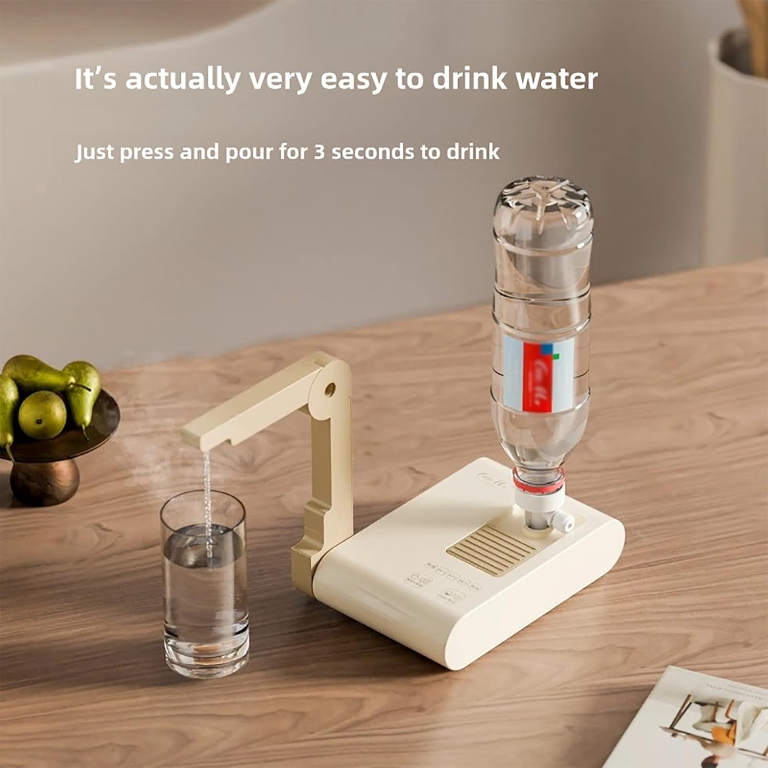 Folding Instant Hot Water Dispenser, Mini Water Dispenser, Portable Electric Kettles, Quick Heating in 3 Seconds, for Travel, Home, Office