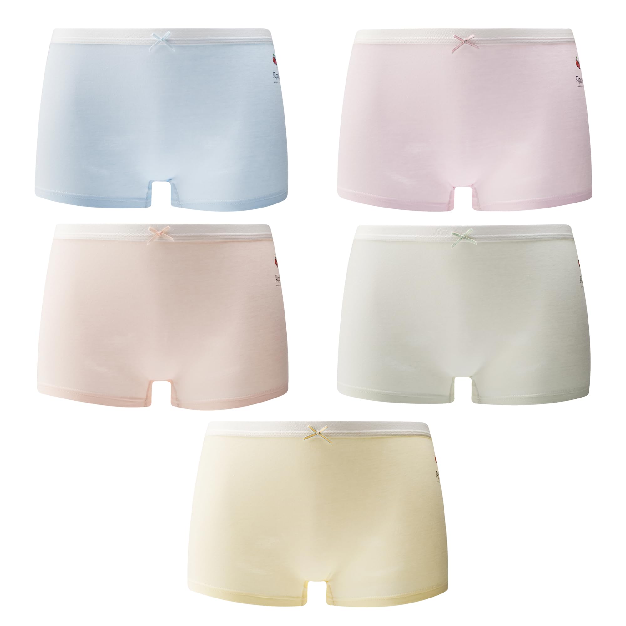 SYDMXWZGirls Cotton Underwear Soft Boy Shorts Kids Boxer Briefs Panties(Pack of 5)