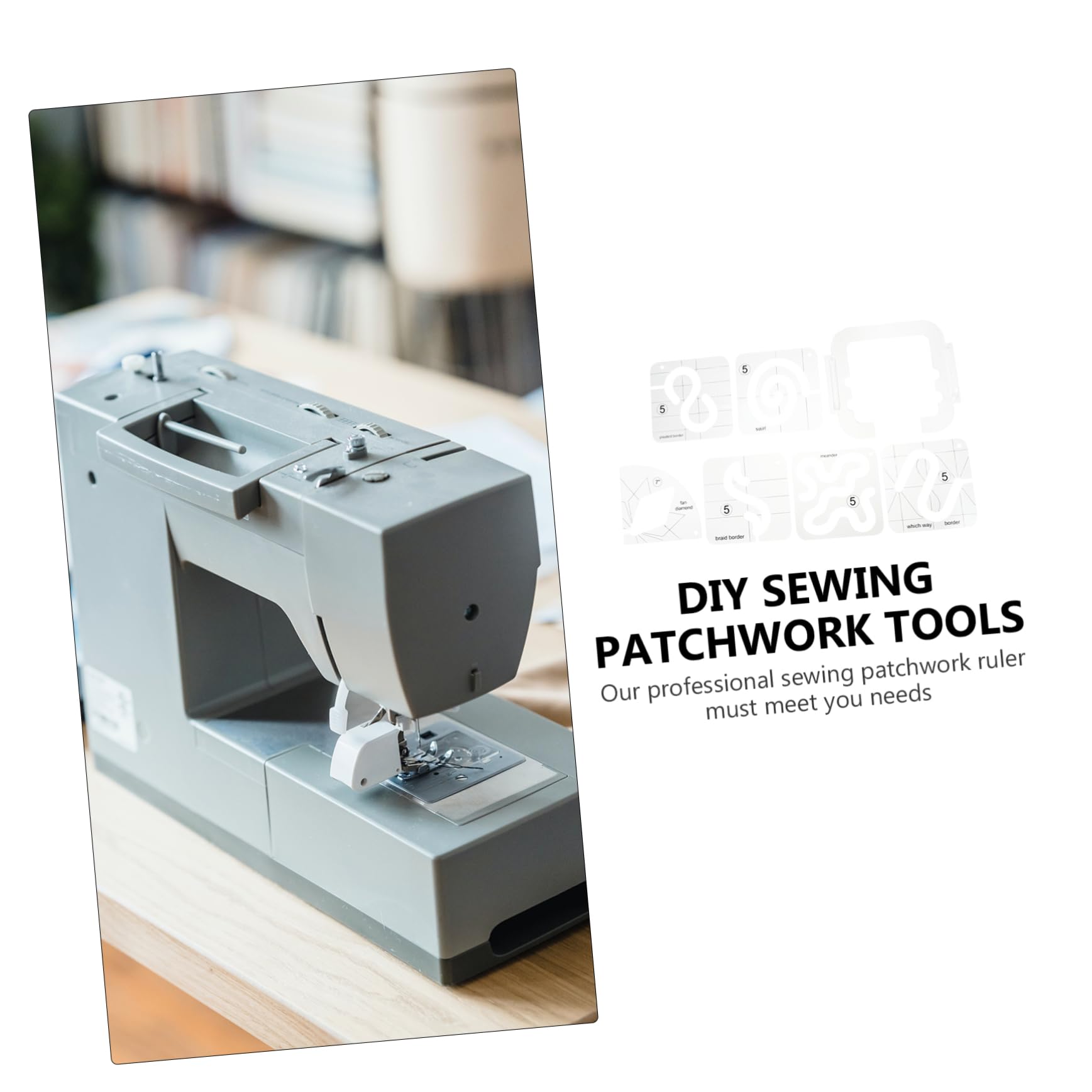 STOBOK 7piezas Regla De Acolchado Acrílica Transparente Para Costura Plantillas De Patchwork De Herramientas Prácticas De Confección y Diseño