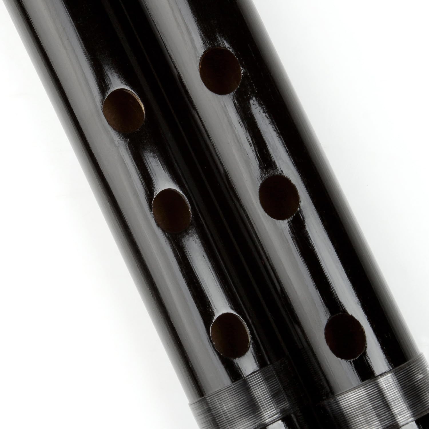 Japanese Shinobue Flute 7/8 Hon Handmade Bamboo Flute Musical Instrument (Black 7Hon)