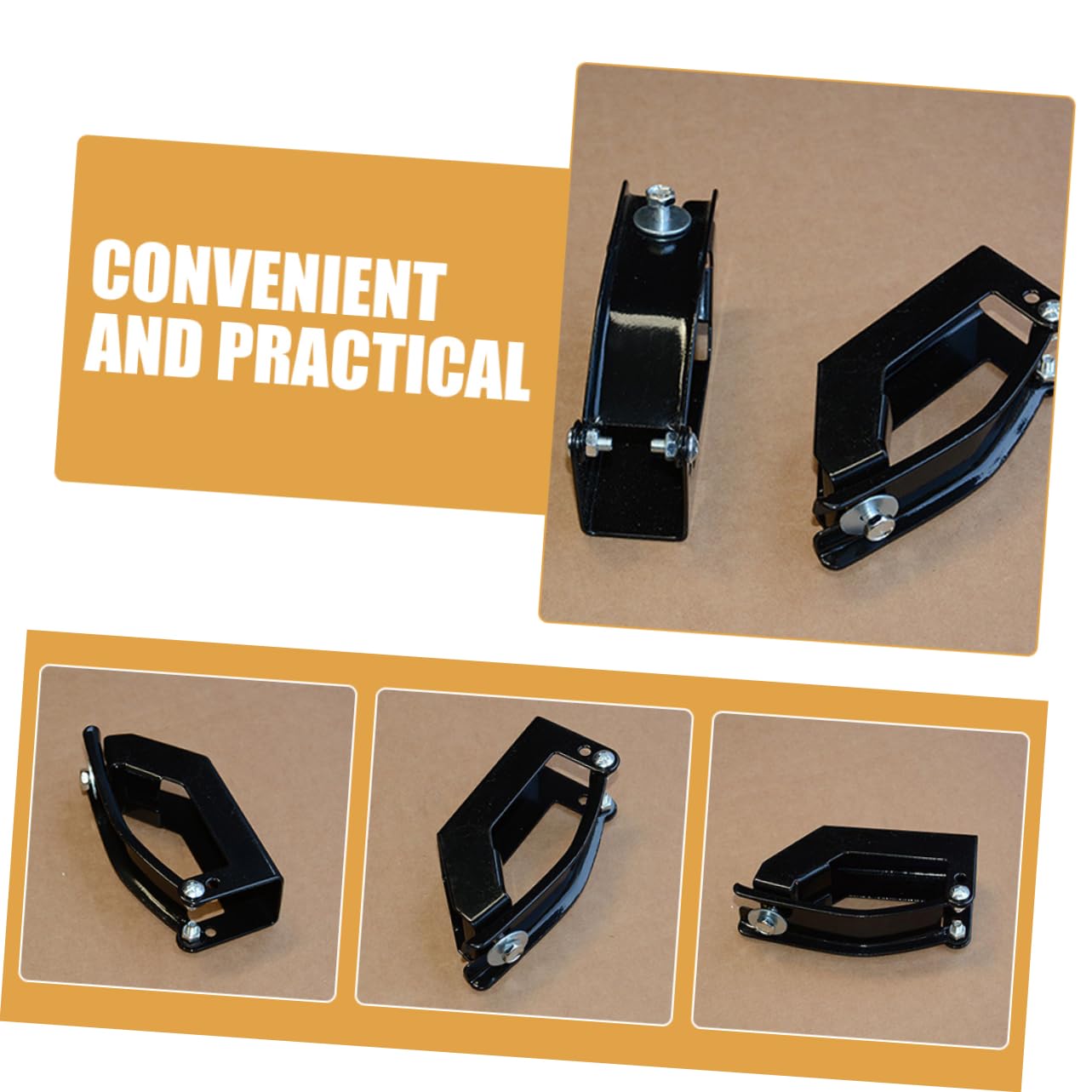 PLAFOPE Square Tube Roof Rack Clamp Sturdy Trailer Crossbar Clips Easy Install Car Topper Clip for Roof Racks