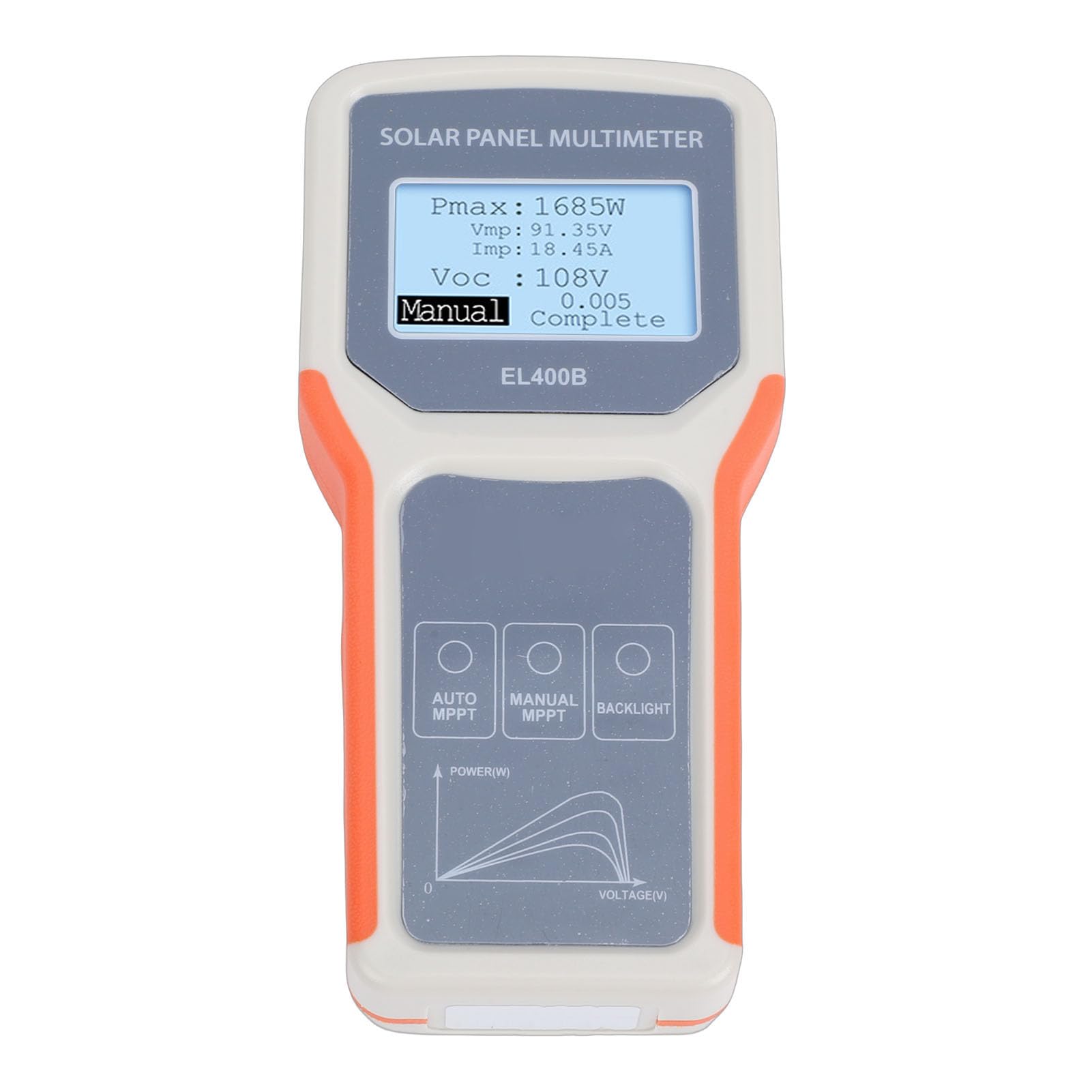 SEAFRONT Tester per Pannelli Solari Multimetro Fotovoltaico MPPT Misuratore Fotovoltaico con Ampio Schermo LCD Rilevamento Manuale Automatico per la Risoluzione dei Problemi del Solare