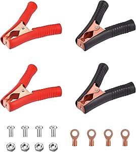 4Pcs Battery Jumper Cable Clamps, Heavy Duty Car Battery Charger Alligator Clips - View #4