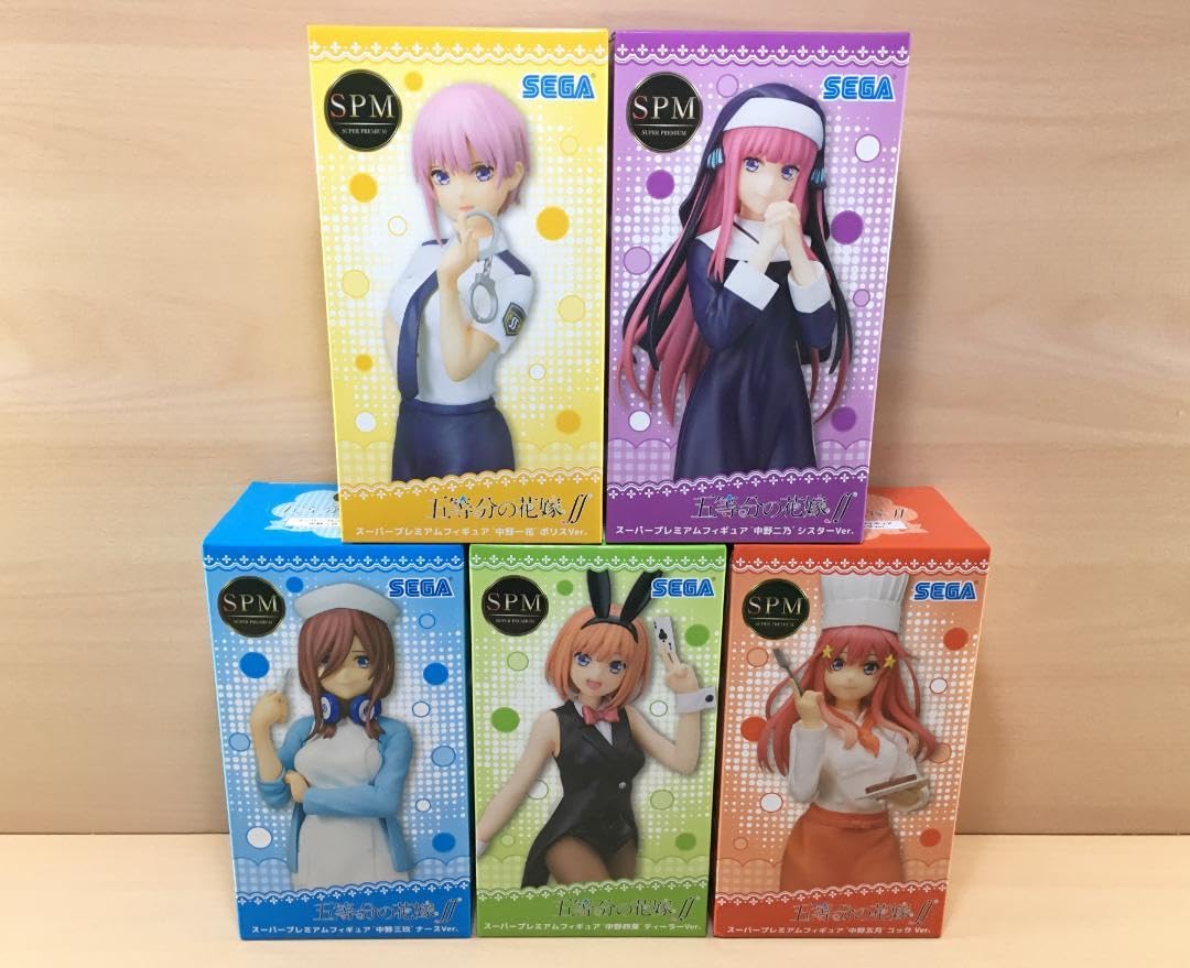 Amazon.co.jp: SPMフィギュア 五等分の花嫁 職業 全5種セット 中野三玖