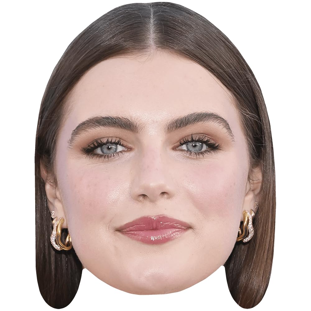 Ella Bright (Smile) Celebrity Mask, Flat Card Face, Fancy Dress Mask
