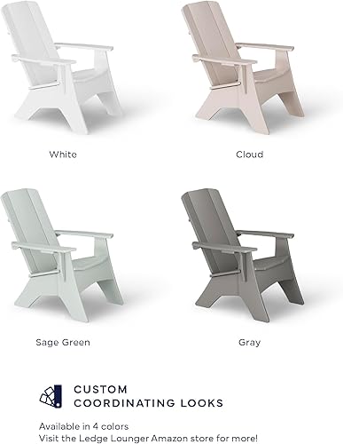 Miniatura 9 de Ledge Lounger - Mainstay Ultimate Adirondack - Sillas Adirondack de resina para patio, estables a los rayos UV y resistentes a la intemperie -