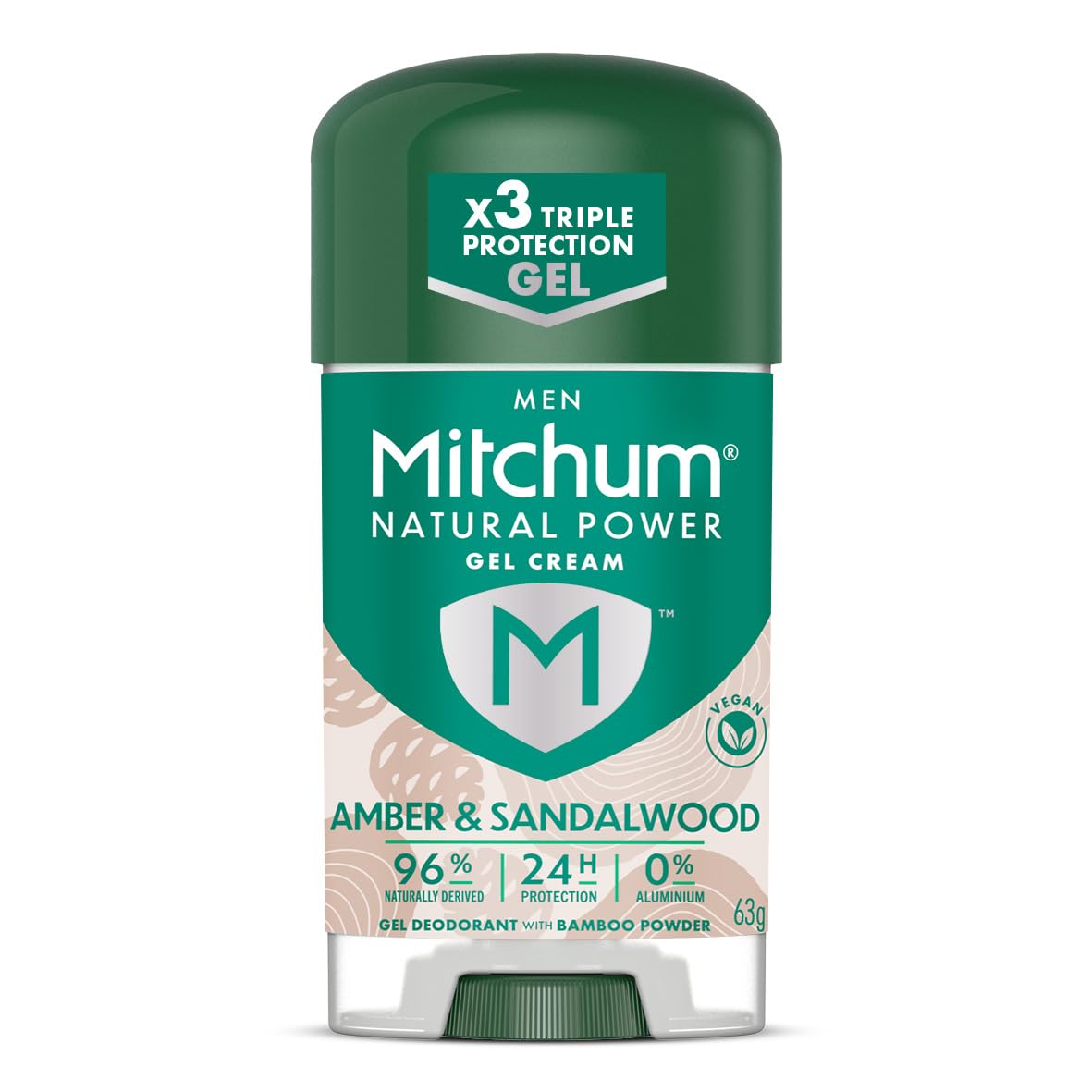 MitchumNatural Power Gel Cream Amber And Sandalwood