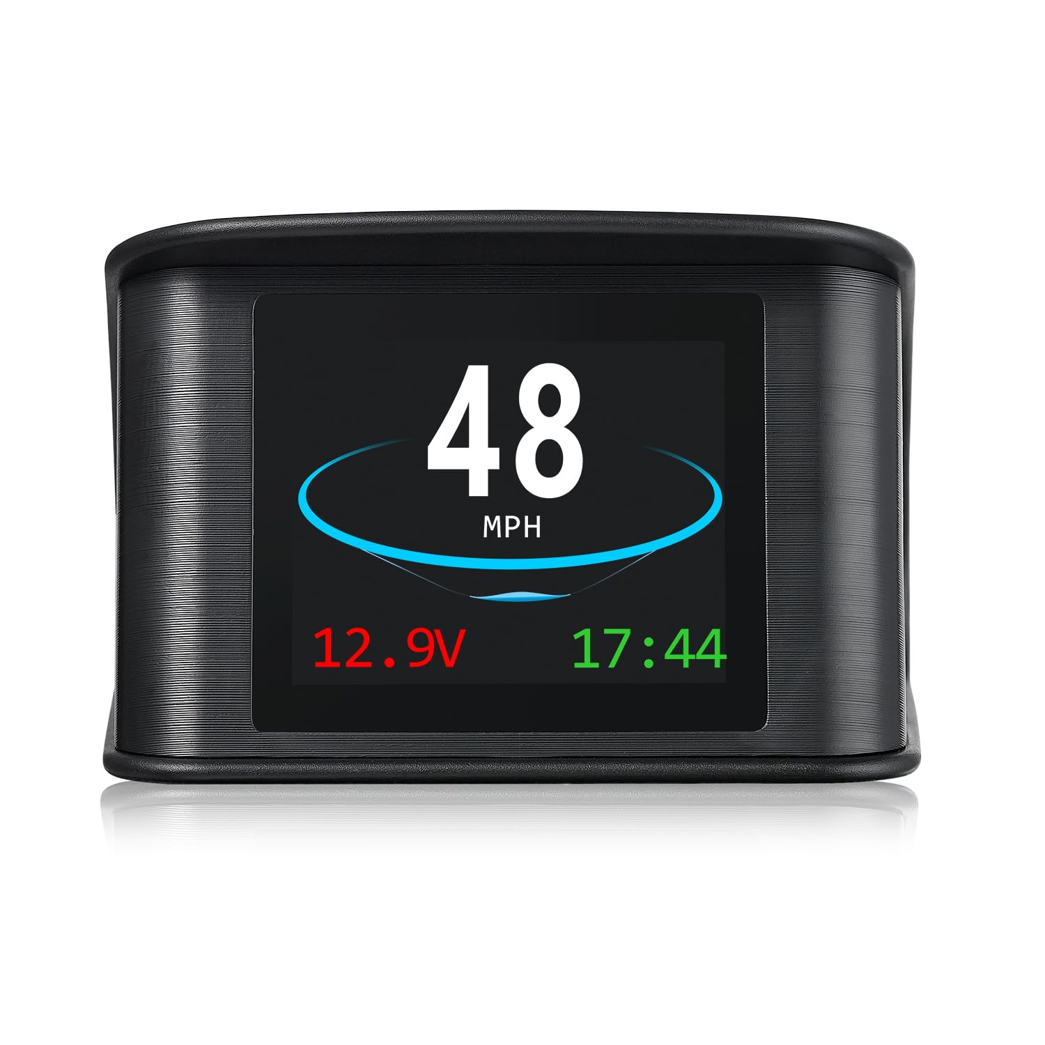 GPS HUD Display Auto Universal, Smart Digital Cockpit con pantalla LCD y fuente de alimentación para encendedor de cigarrillos, velocidad en tiempo real, dirección de marcha y alarma de velocidad para