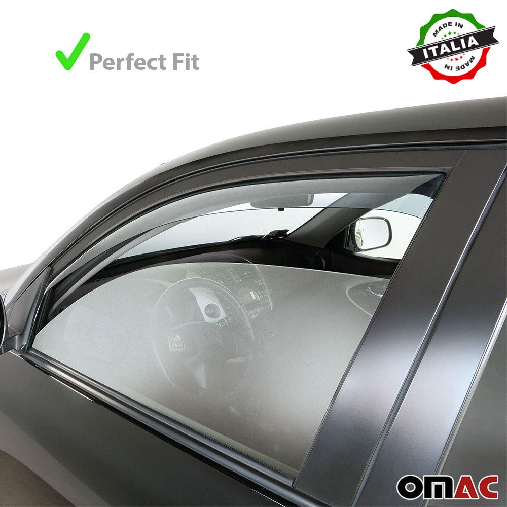 Deflettore antivento compatibile con Mercedes Sprinter W906 2006-2019 acrilico scuro 2X