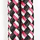 Pfiff 102932 Halsring für Pferde, Rund geflochten, Einstellbar, Länge 170cm Schwarz-Pink