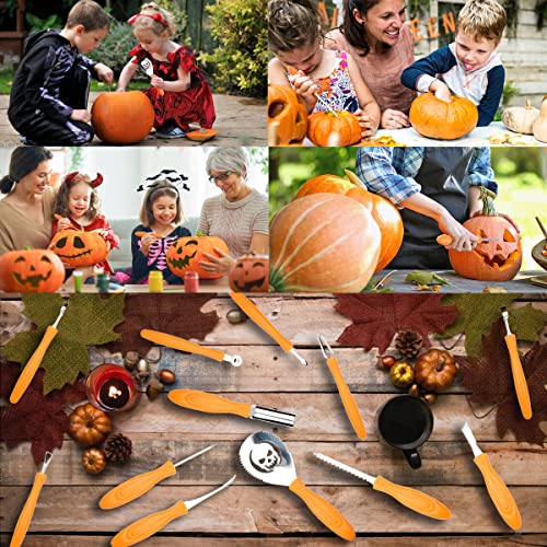 Upgraded 18-Piece Pumpkin Carving Kit