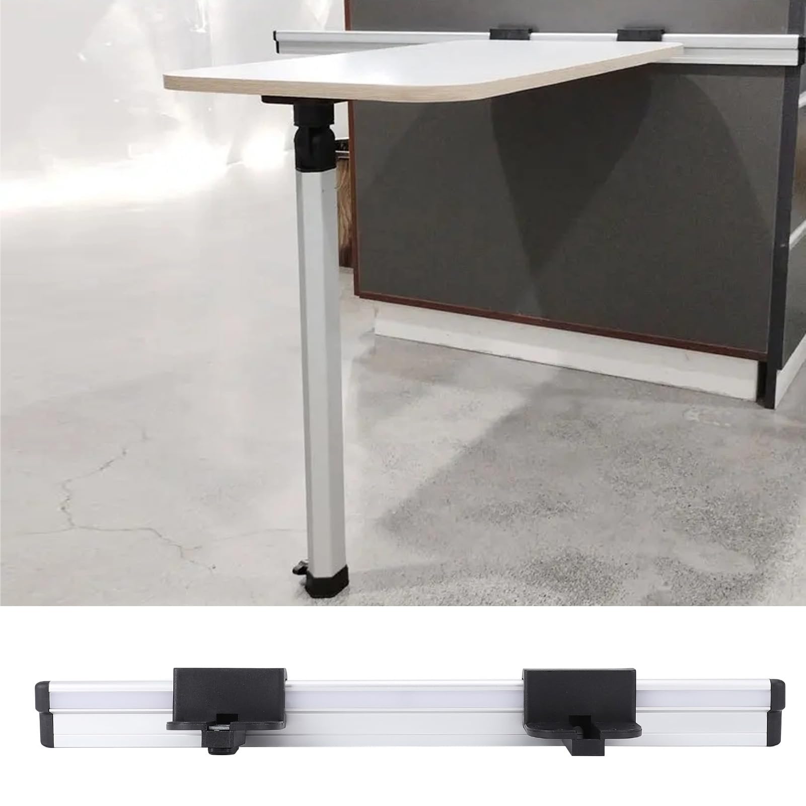 Riel Para Mesa De Caravana Soporte De Pared De 20 Pulgadas En Aleación De Aluminio Anodizado Para Autocaravanas Trailers Barcos Y Espacios Interiores Con Diseño Desmontable Y Fácil Instalación