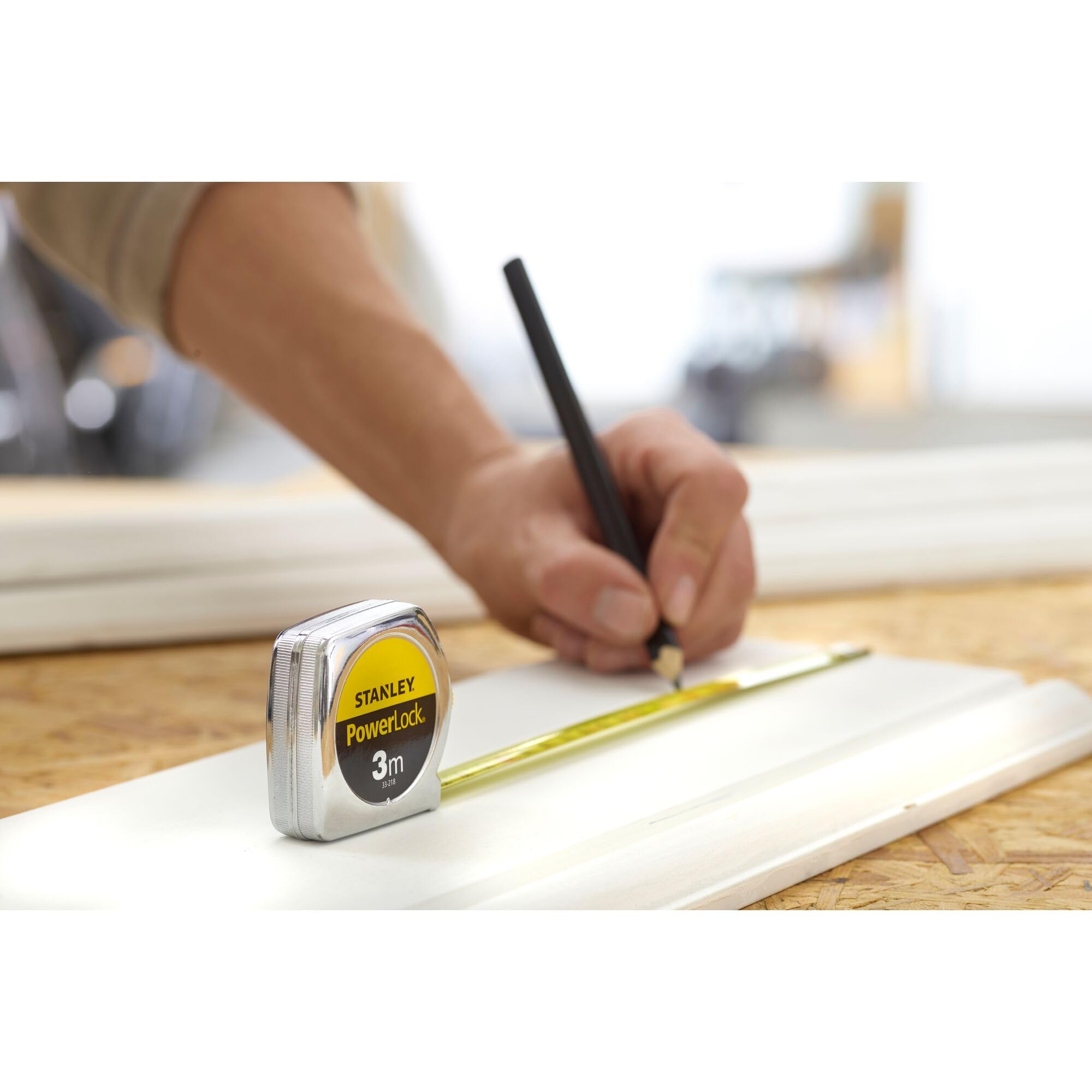STANLEY 1-33-218 Mesure 3 m x 12,7 mm en métal Powerlock Classic (Lot de 6)