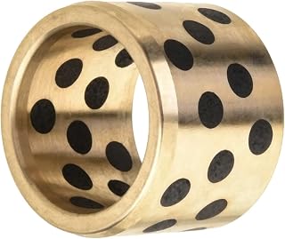 Aicosineg Oilless Bushings 20mm Bore x 26mm OD x 20mm Length Plain Bearings Wrapped Carbon Steel Base 0410 Sleeve Bearing 1pcs