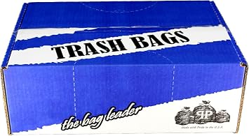 100 Pack Plexon 55-60 Gallon Clear Trash Bags - 32-55 gal, 38" x 58", 3 Mil Heavy Duty - Contractor Garbage Bags Rollout Round Square Trash Cans