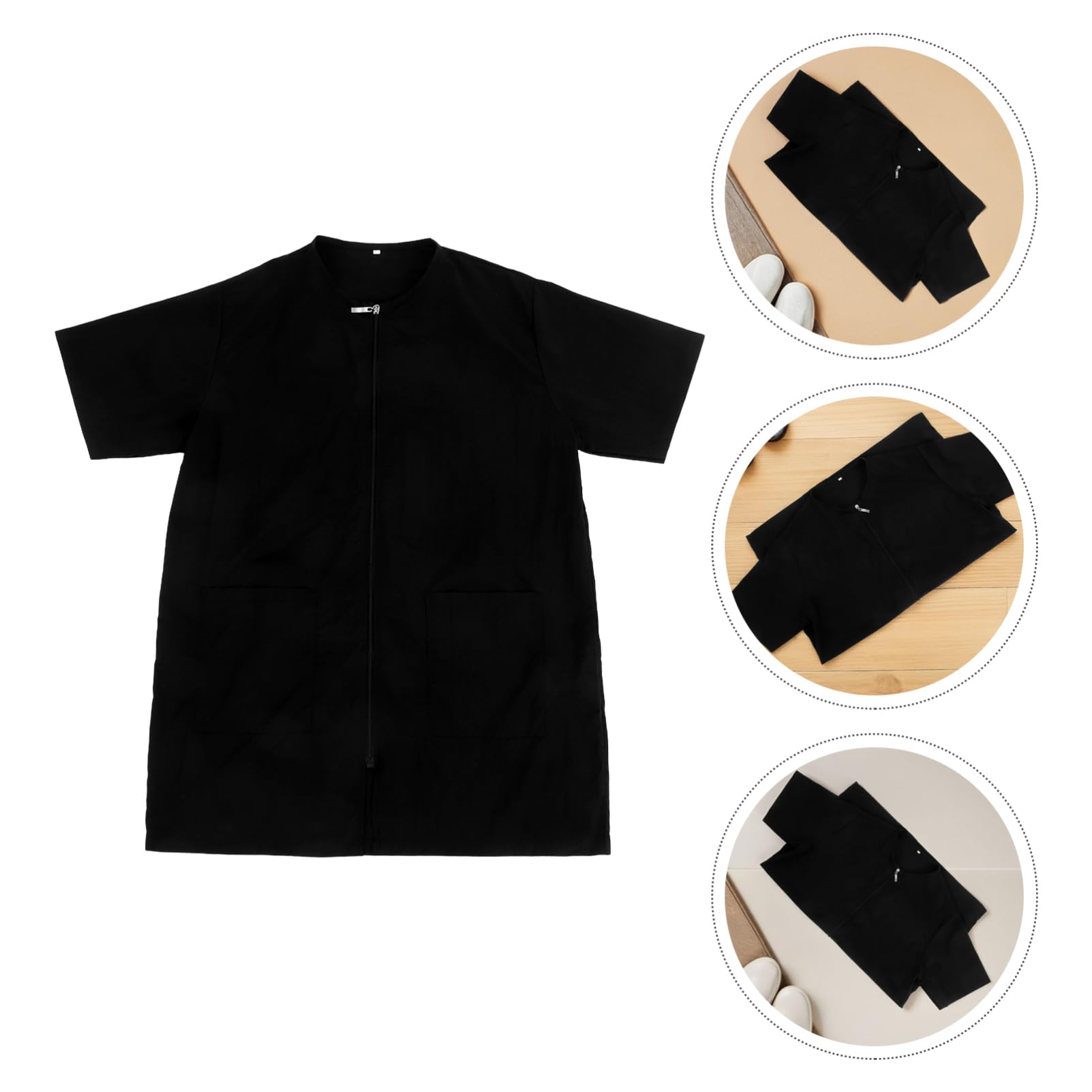 BESPORTBLE Blouse de Toilettage Imperméable pour Chiens Veste de Coiffeur Antistatique à Manches Courtes Uniforme pour Animaux de Compagnie