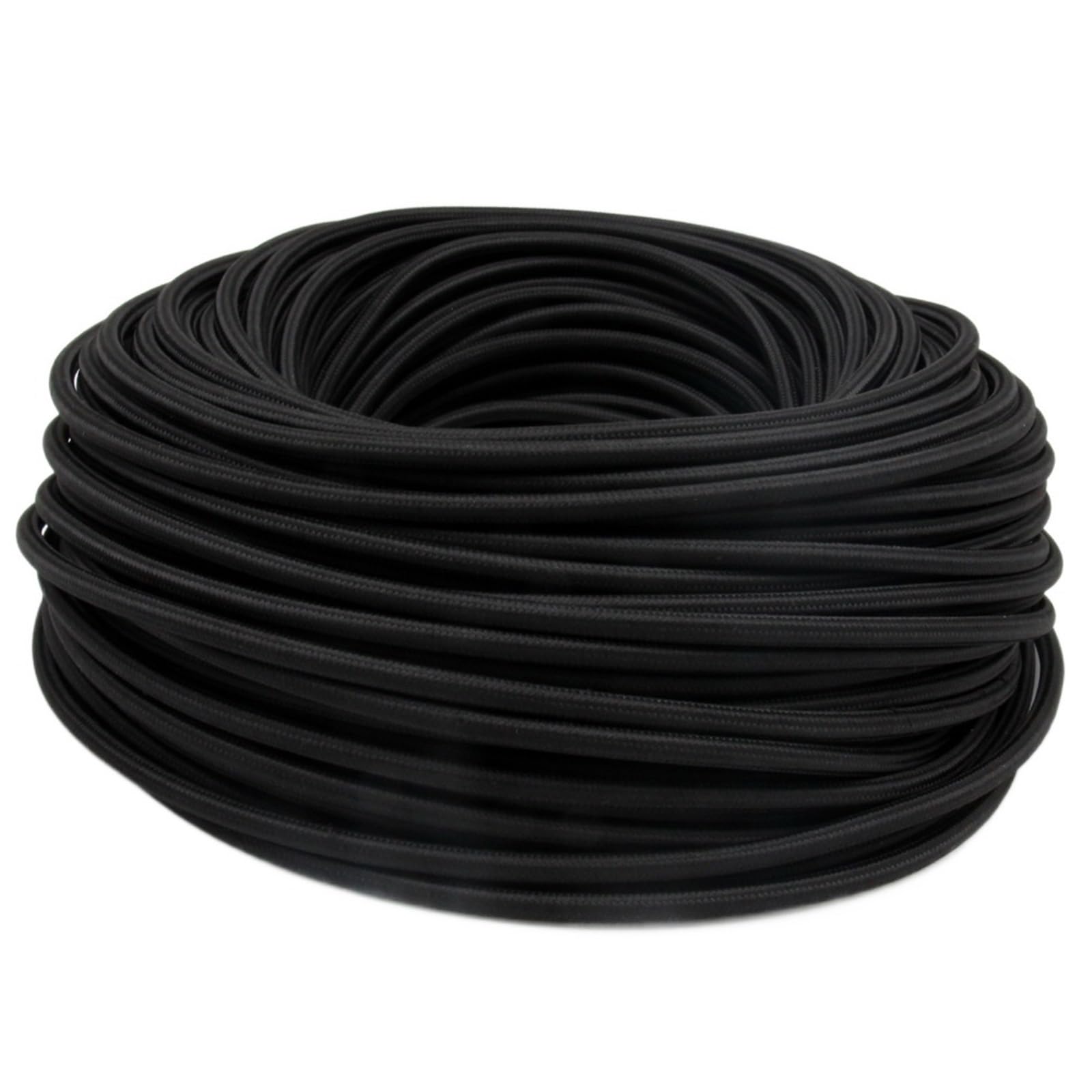 Tissu tricoté Câble torsadé, Câbles d'alimentation souples gainés de tissu, 2/3 conducteurs, 1,5 mm², 300 V, 1-10 m(2 x1.5mm2,10meter)