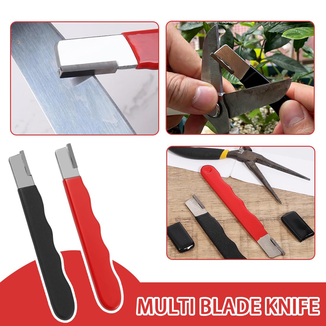 2 pezzi Affilacoltelli per attrezzi, Piccolo affilacoltelli attrezzi da giardinaggio, Affilatore Tascabile per cesoie per siepi e forbici, mini affilatrice per potatori da giardinaggio, troncarami