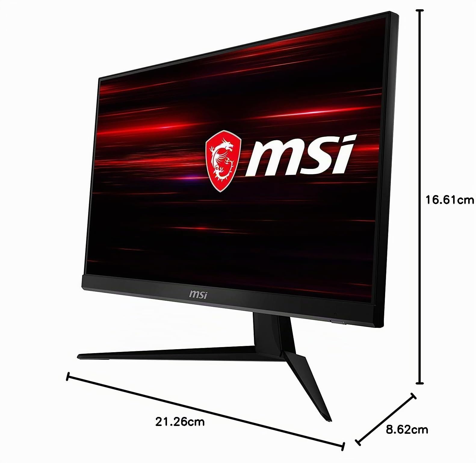 msi Optix G241 Monitor Gaming 24", Display 16:9 FHD (1920x1080), Frequenza 144Hz, Tempo di risposta 1ms, Pannello IPS, AMD FreeSync, Night Vision, Frameless