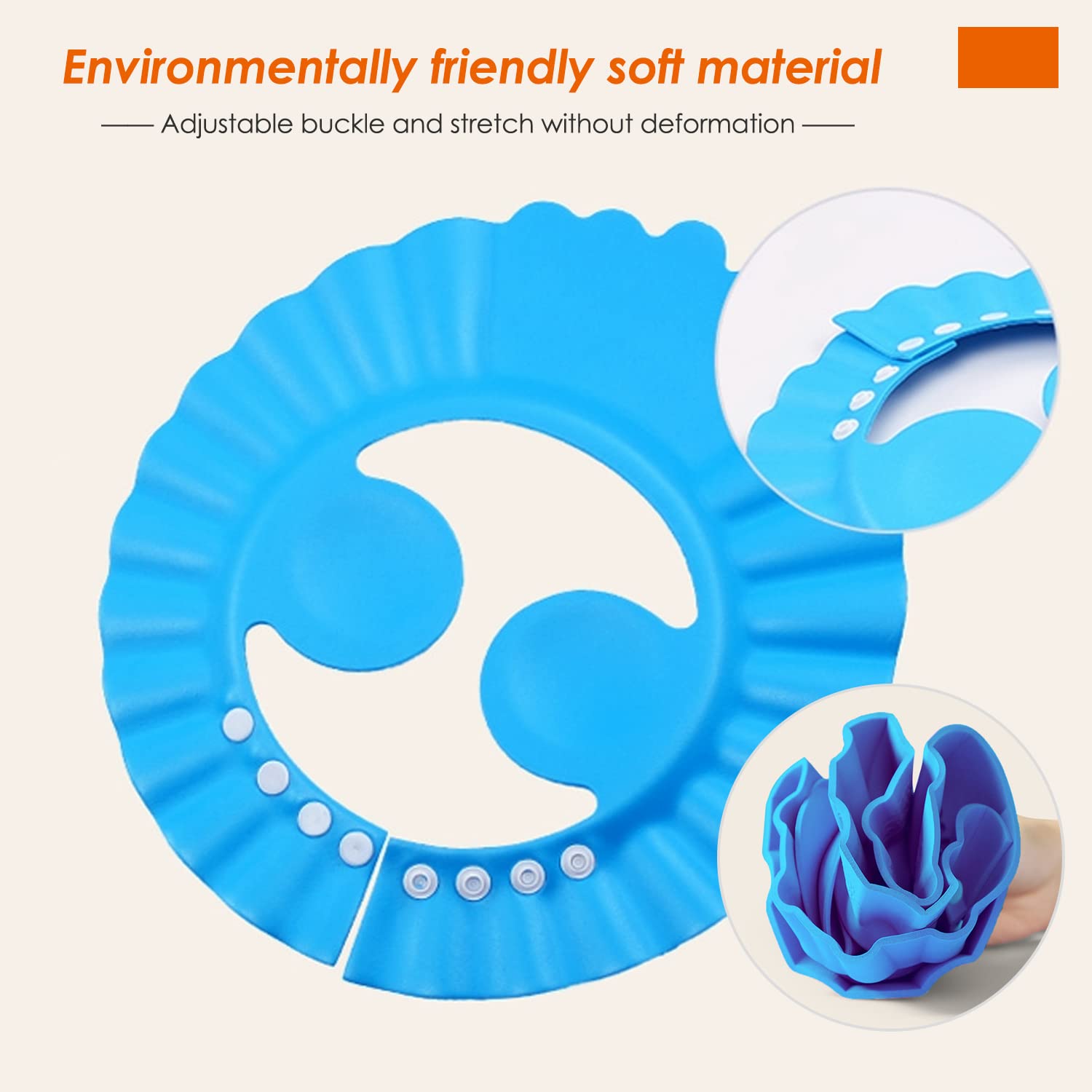 2 Cappelli Doccia Per Bambini - Cuffia Lavacapelli Regolabile, Protezione Occhi E Orecchie