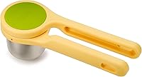 Joseph Joseph Helix Citrus Juicer: Ergonomic Twist Action Lemon Lime Squeezer, BPA-Free Hand Press - Yellow