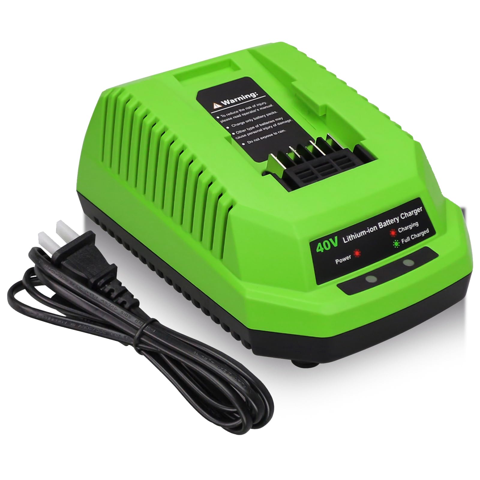 2Ah 40 Volt 29482 Charger Replacement for Greenworks 40V Charger Compatible with Greenworks 40V Battery Lithium ion 29462 29472