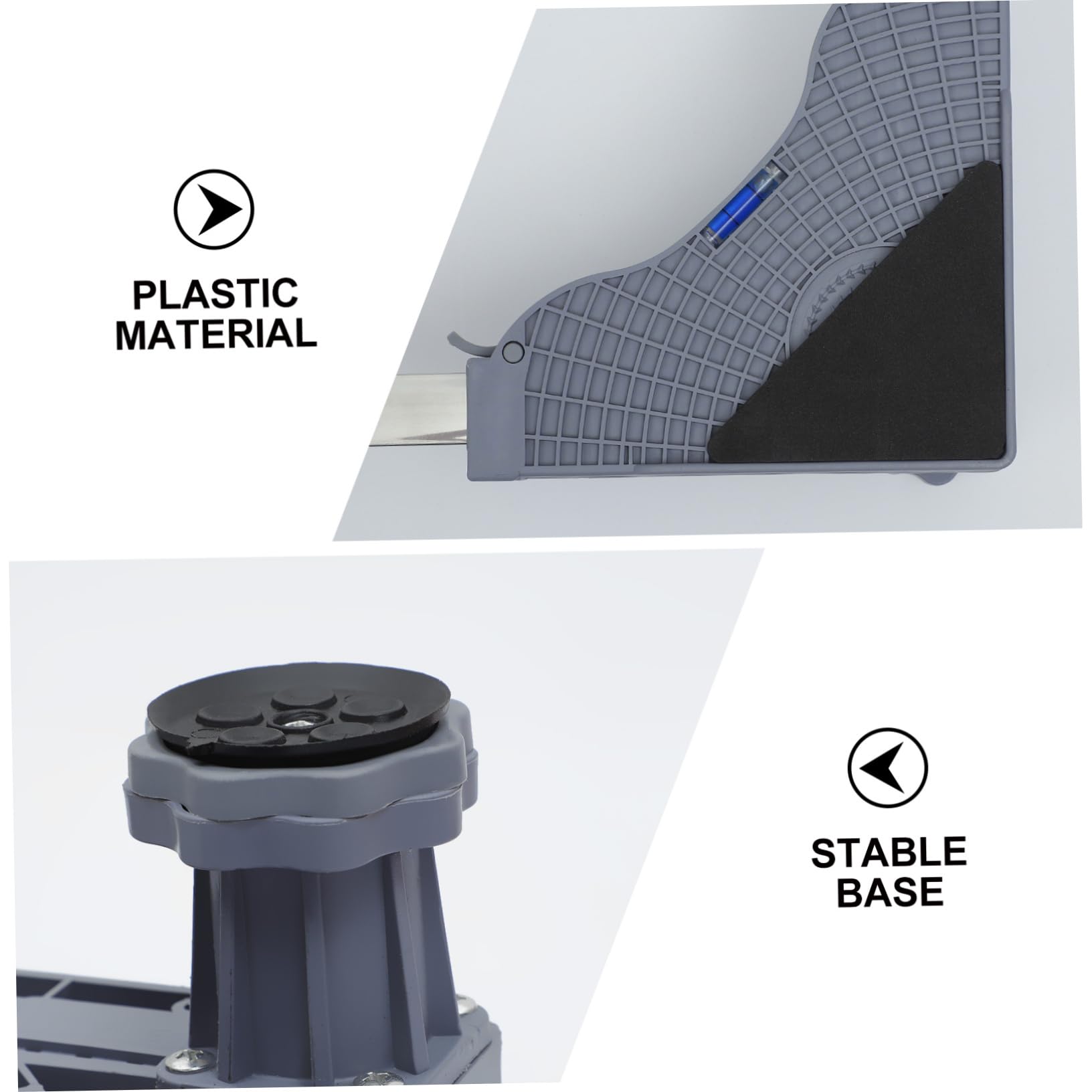Base de Lavadora Móvil Ajustable de Plástico 4 Pies Resistentes | Ruedas Giratorias con Bloqueo 360°, para Muebles y Secadora, Desmontable y Estable