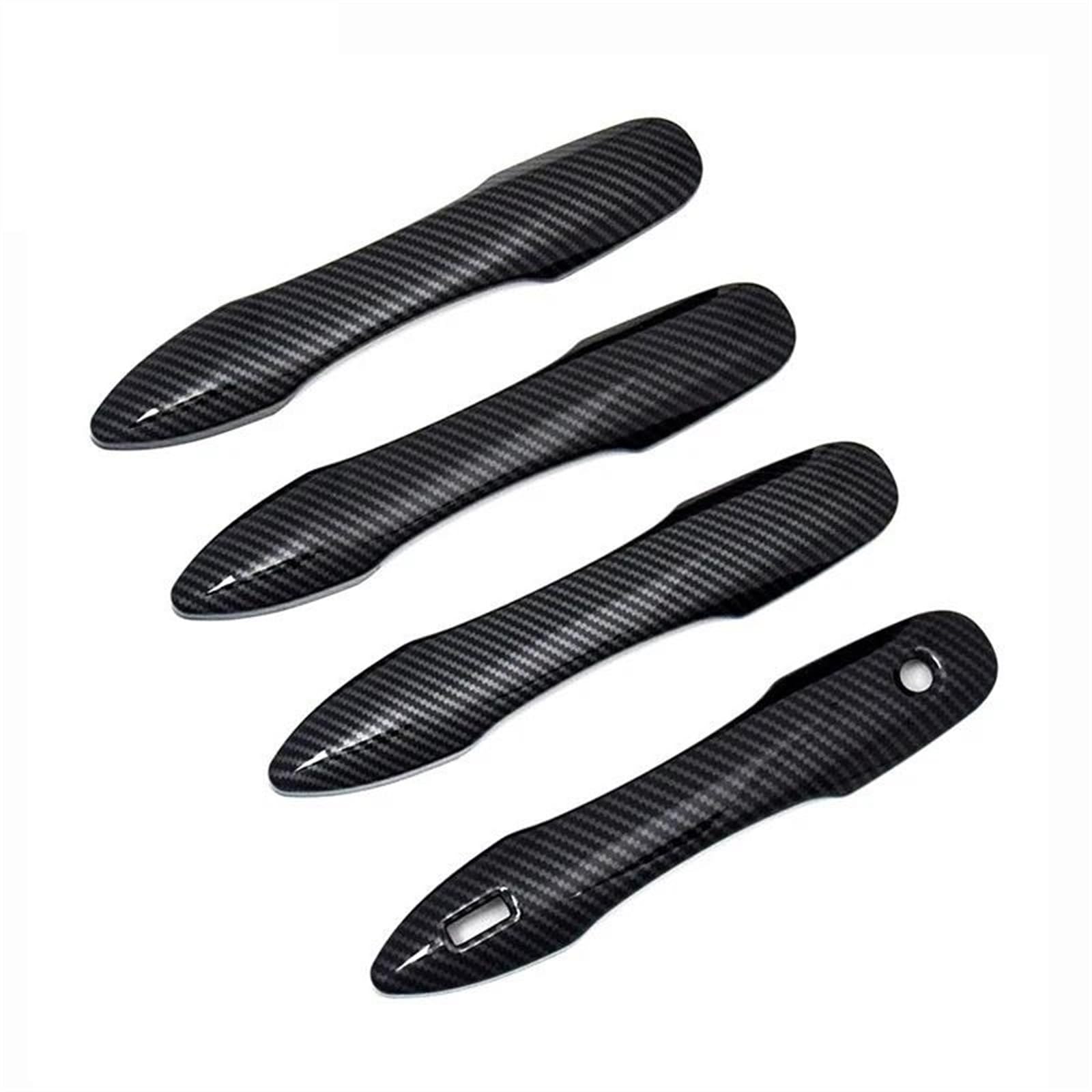 SLIMES Car Exterior Door Handles Cover Handle Decorative Sticker for Toyota for Camry XV70 201-2021 Protection(B Carbon Fiber)