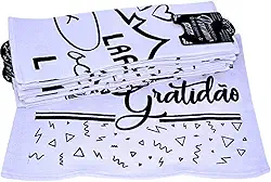 Pano de Prato Premium Pé de Galinha 45X66-6 unidades 370g/m2 100% Algodão para Cozinha