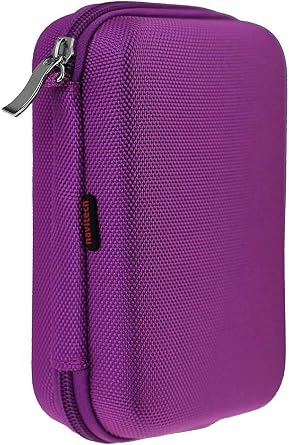 Navitech Purple Watch & Accessory Case Compatible with GolfBuddy W10 Golf GPS Watch