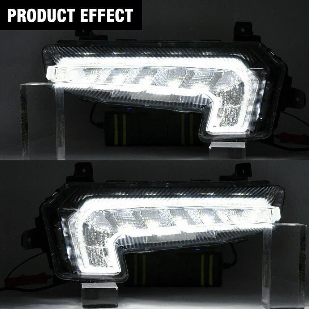 Fog Lights Fit For 2016-2018 Malibu LED DRL LH Daytime Running Lamp Replacement