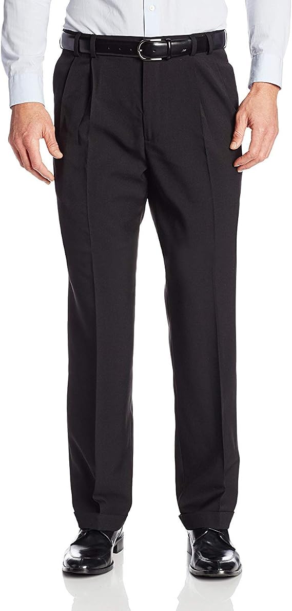 Cuffed Crosshatch Pleated Pant 