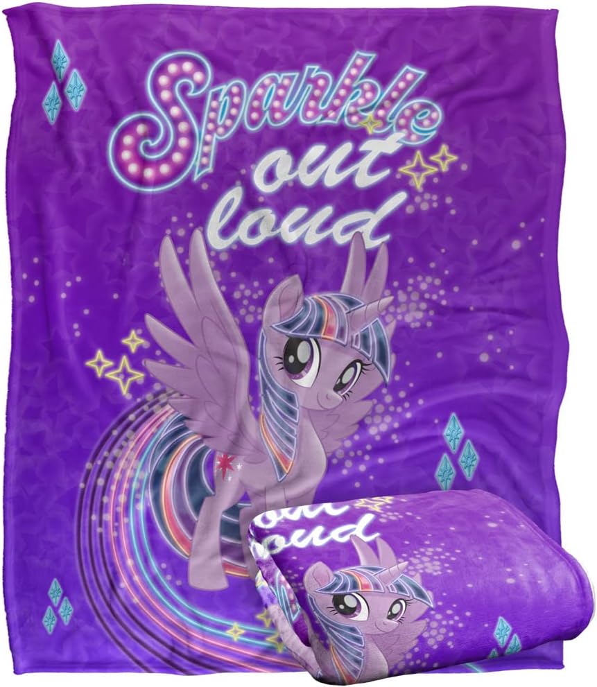 My Little Pony Blanket, Sparkle Silky Touch Super Soft Throw Blanket 50" x 60"