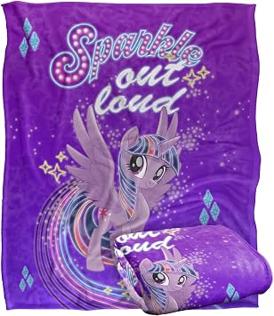 My Little Pony Blanket, Sparkle Silky Touch Super Soft Throw Blanket 50" x 60"
