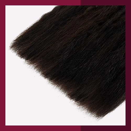 Miniatura 4 de Starlet - Extensiones de cabello humano virgen húmedo y ondulado súper a granel para micro trenzado, 20 pulgadas, 7.05 onzas, 4 paquetes, color